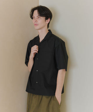 【予約商品】Compact Cropped Open Collar Shirt
