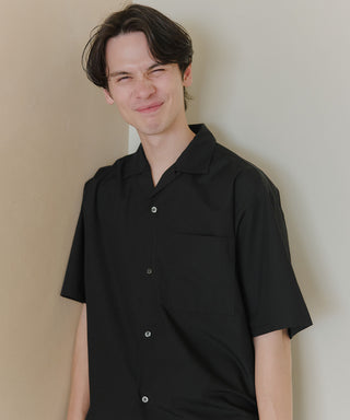 【予約商品】Compact Cropped Open Collar Shirt