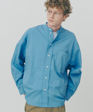 High Density Band Collar Over Shirt