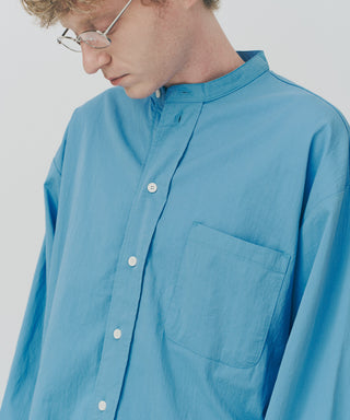 High Density Band Collar Over Shirt