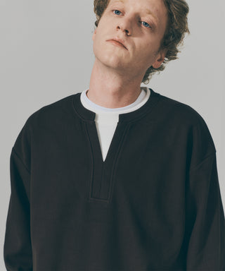 Fake Layered Waffle Sweatshirt