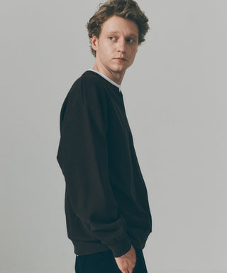 Fake Layered Waffle Sweatshirt