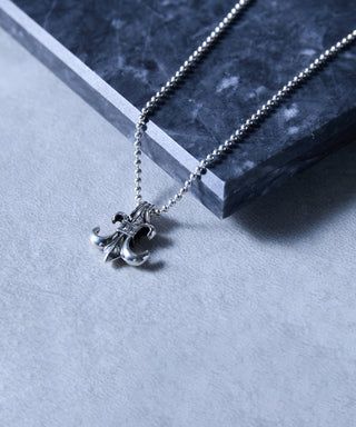 Flare CHROME Charm Necklace Silver925 KUN