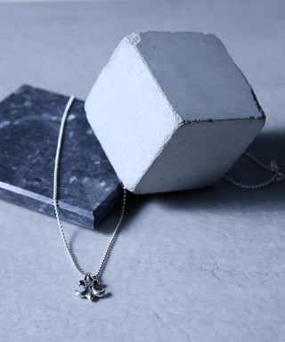 Flare CHROME Charm Necklace Silver925 KUN