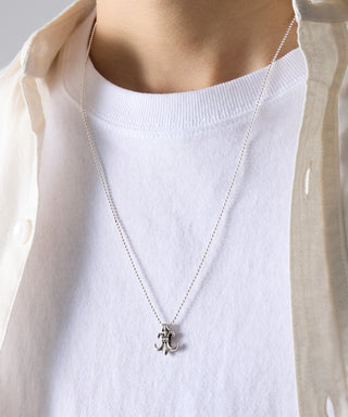 Flare CHROME Charm Necklace Silver925 KUN