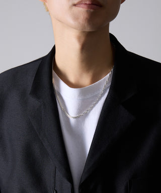 Anchor Chain Combi Necklace Silver925 KUN