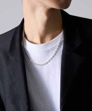 Anchor Chain Combi Necklace Silver925 KUN