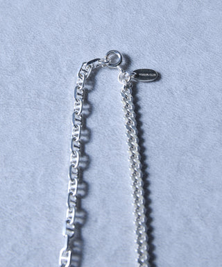 Anchor Chain Combi Necklace Silver925 KUN