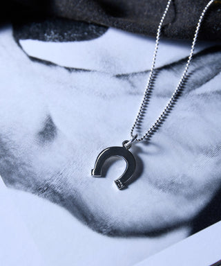 Plane Horseshoe Necklace Silver925 KUN