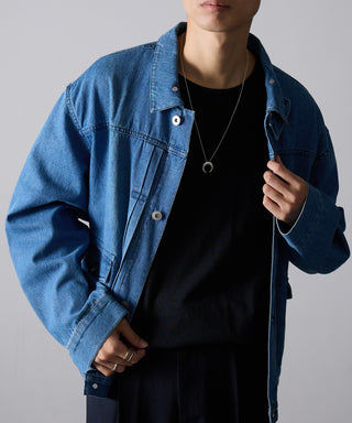 Vintage Moon Charm Necklace Silver925 KUN