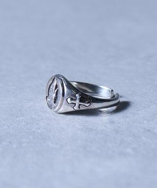 mors certa hora incerta Ring Free Size Silver925 KUN