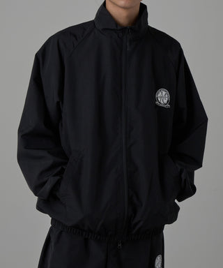 One Point Embroidery Nylon Track Jacket Set-up Compatible Emblem Embroidery