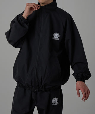 One Point Embroidery Nylon Track Jacket Set-up Compatible Emblem Embroidery