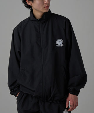 One Point Embroidery Nylon Track Jacket Set-up Compatible Emblem Embroidery