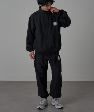 One Point Embroidery Nylon Track Jacket Set-up Compatible Emblem Embroidery