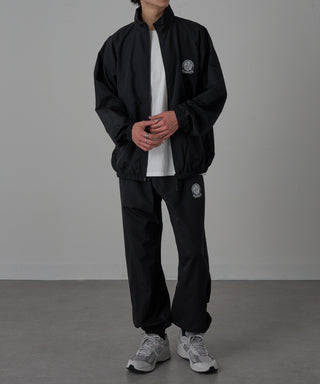 One Point Embroidery Nylon Track Jacket Set-up Compatible Emblem Embroidery