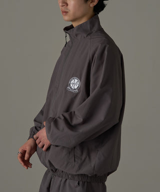 One Point Embroidery Nylon Track Jacket Set-up Compatible Emblem Embroidery