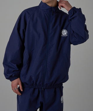 One Point Embroidery Nylon Track Jacket Set-up Compatible Emblem Embroidery