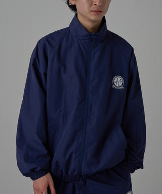 One Point Embroidery Nylon Track Jacket Set-up Compatible Emblem Embroidery