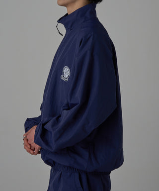 One Point Embroidery Nylon Track Jacket Set-up Compatible Emblem Embroidery