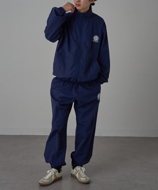 One Point Embroidery Nylon Track Jacket Set-up Compatible Emblem Embroidery