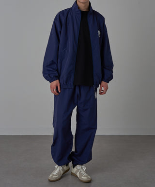 One Point Embroidery Nylon Track Jacket Set-up Compatible Emblem Embroidery