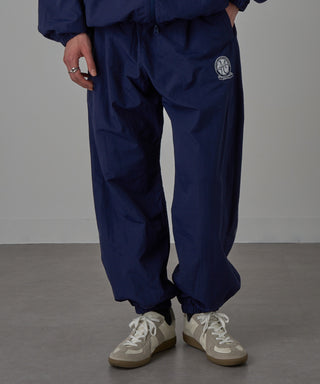 One Point Embroidery Nylon Track Pants Set-up Compatible Emblem Embroidery