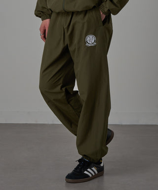 One Point Embroidery Nylon Track Pants Set-up Compatible Emblem Embroidery