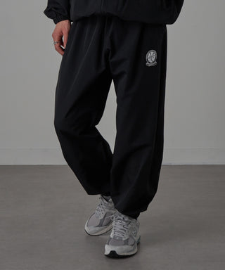 One Point Embroidery Nylon Track Pants Set-up Compatible Emblem Embroidery