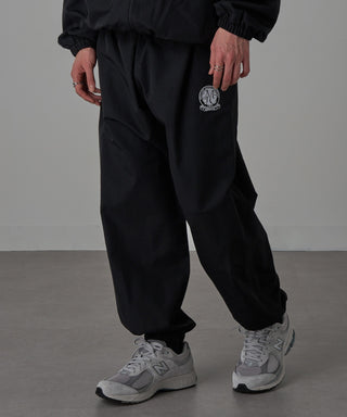 One Point Embroidery Nylon Track Pants Set-up Compatible Emblem Embroidery