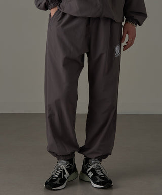 One Point Embroidery Nylon Track Pants Set-up Compatible Emblem Embroidery