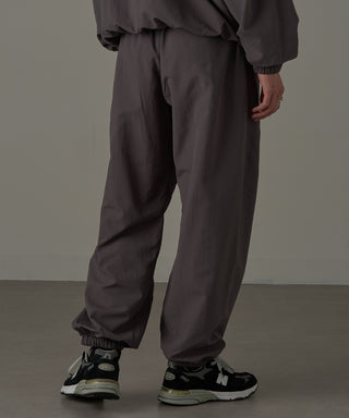 One Point Embroidery Nylon Track Pants Set-up Compatible Emblem Embroidery