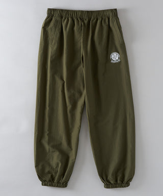 One Point Embroidery Nylon Track Pants Set-up Compatible Emblem Embroidery