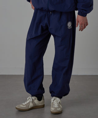 One Point Embroidery Nylon Track Pants Set-up Compatible Emblem Embroidery