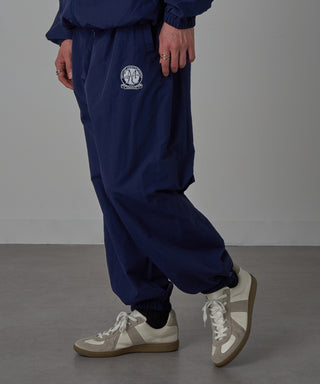 One Point Embroidery Nylon Track Pants Set-up Compatible Emblem Embroidery