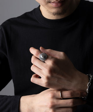 Vintage Oval Signet Ring Silver925 KUN