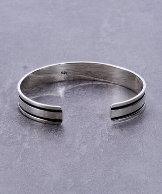 Simple Line Bangle Inking Version Silver925 KUN