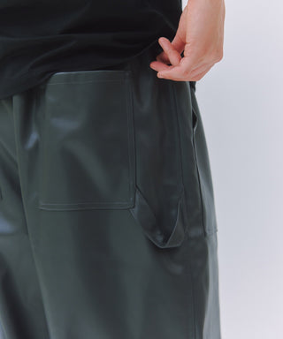 PU Cargo Trousers Wide Silhouette