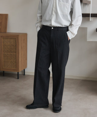 Pressed Washed Denim Trousers KKP