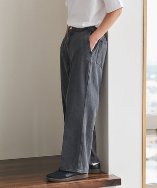 Pressed Washed Denim Trousers KKP