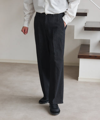 Pressed Washed Denim Trousers KKP