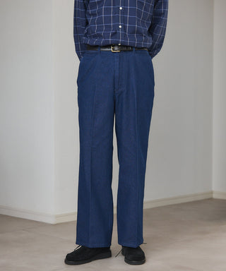 Pressed Washed Denim Trousers KKP