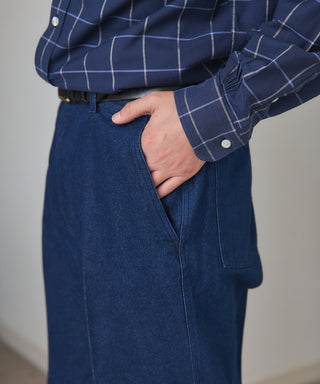 Pressed Washed Denim Trousers KKP