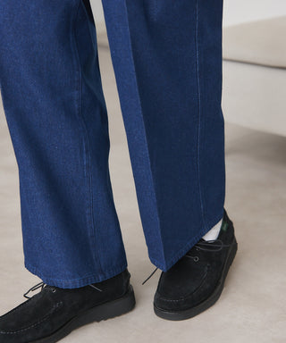 Pressed Washed Denim Trousers KKP