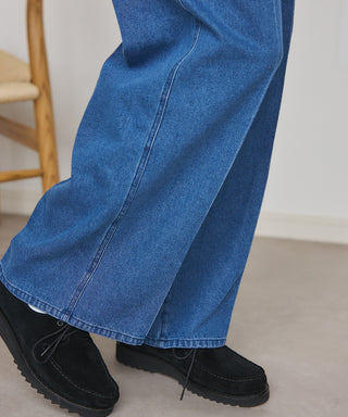 Pressed Washed Denim Trousers KKP