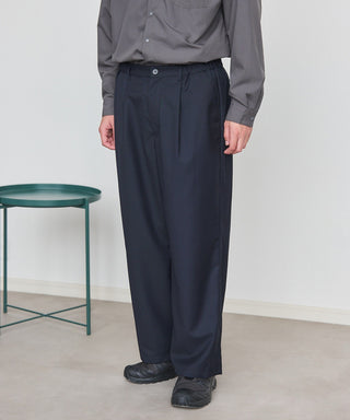 Everyday Twill Wide Tuck Pants