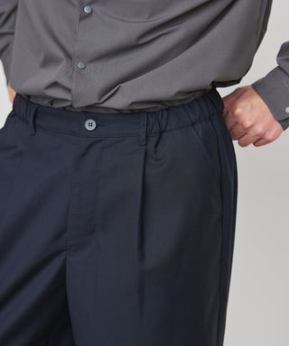Everyday Twill Wide Tuck Pants