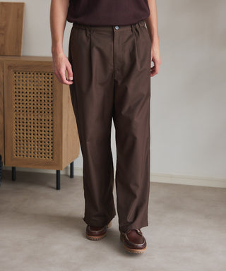 Everyday Twill Wide Tuck Pants