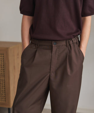 Everyday Twill Wide Tuck Pants
