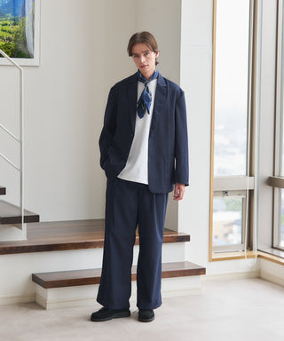 Everyday Twill Wide Tuck Pants